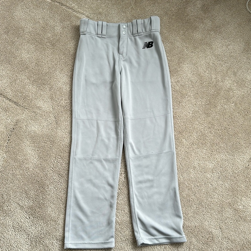 New Balance boys gray baseball pants- large- inseam 27”
